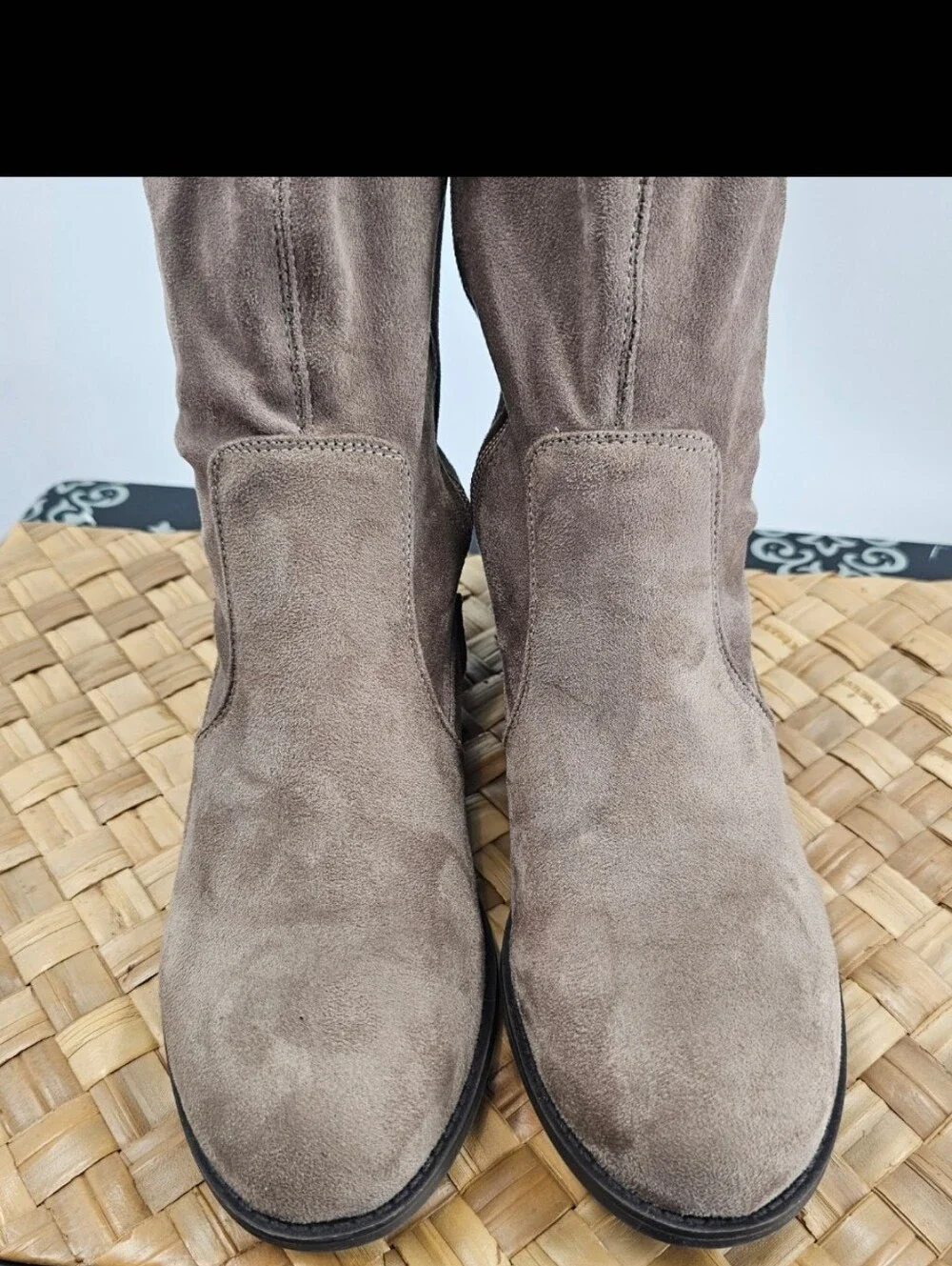Chinese Laundry Taupe Over-the-Knee Suede Boots Size 9